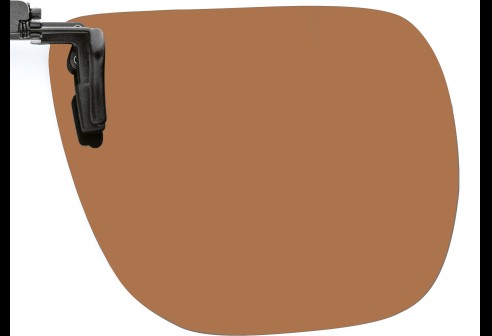 Polarisatie voorhanger 65x56mm slanke constructie, Bruin