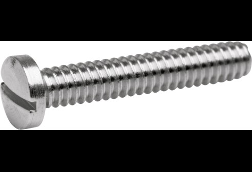 Gleufschroef zilver Ø 1,6 lengte 10 mm