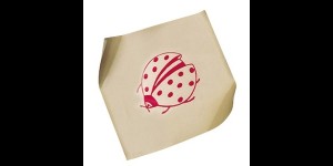 Enkele folie met grappige prints voor de behandeling van scheelzien bij kinderen: Lieveheersbeestje