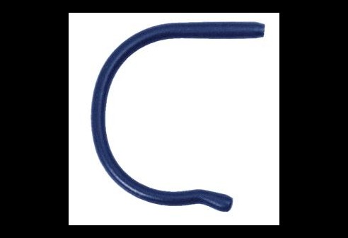 Siliconen kruloortip voor volwassenen blauw Ø 1,0 tot 1,1 mm