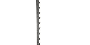 Figuurzaagbladen kunststof, plexiglas en zachte non-ferro metalen, 1,5 mm, 12 stuks