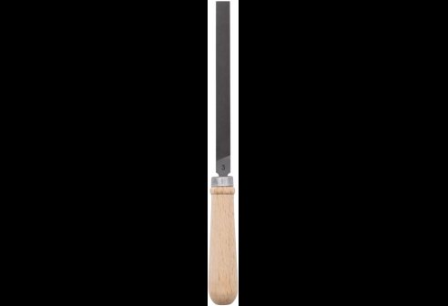 Precisievijl, vlak, klein, met handgreep