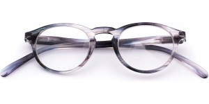 Leesbril kunststof grijs/transparant 