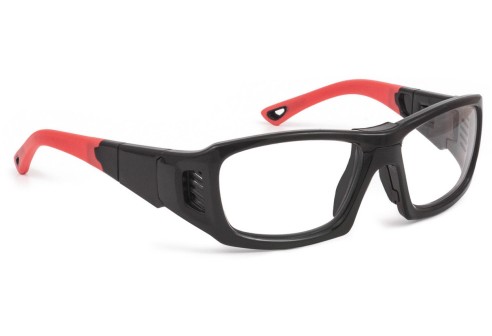 Sportbril Leader ProX - Maat L - glazend zwart/rood