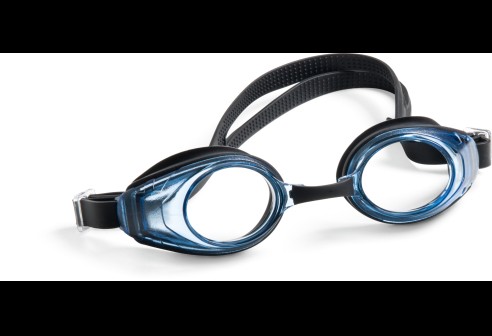 Zwembril verglaasbaar XL blauw