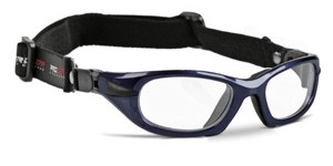 Progear Sportbril met hoofdband - L - Metallic Blue