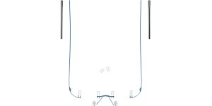 Complete glasbrilset blauw