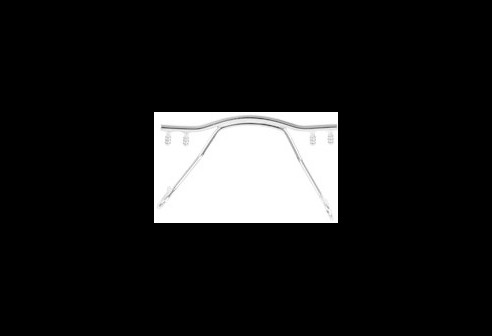 Brug voor glasbrillen beta-titanium zilver