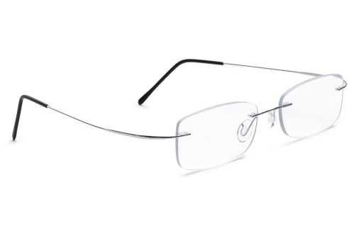 Glasbril van Beta-titanium met Monoblockveren, zilver