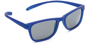 B&S zonnebril voor kinderen 10 tot 12 jaar blauw met grijs glas, polariserend