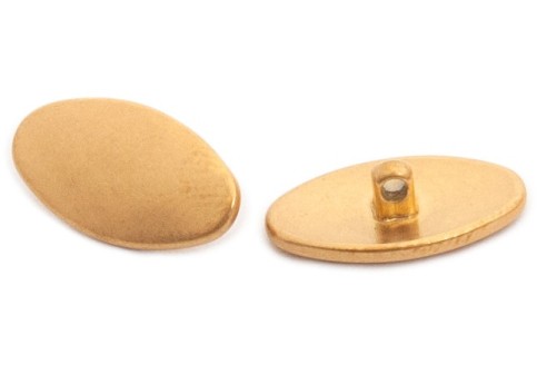 Titanium schroefpad gematteerd goud allergievrij 13 mm
