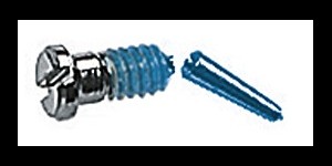 Gleufschroef zilver Tuflock Ø 1,3 lengte 3,5/6,5 mm