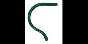 Siliconen kruloortip voor kinderen groen Ø 1,4 tot 1,5 mm