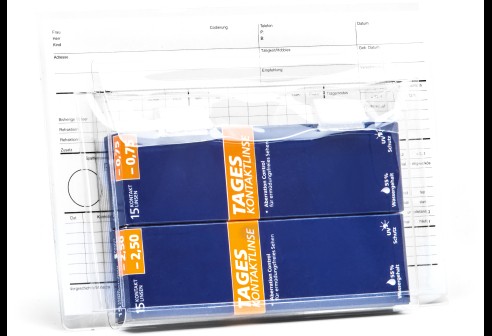 Opdrachtmap voor contactlenzen 20 stuks