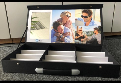 Shoptic presentatiekoffer – Zonder inhoud - Met spiegel