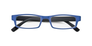 Leesbril kunststof met soft touch blauw