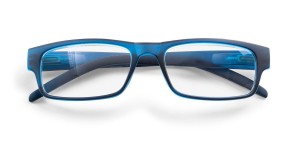 Leesbril kunststof klassiek model donkerblauw 