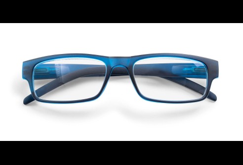 Leesbril kunststof klassiek model donkerblauw 