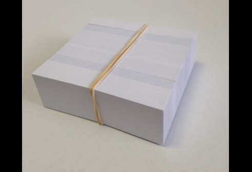 Etiketten voor werkbakken, 2.5 x 8cm papier