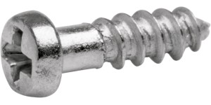 Kruiskop/gleuf-schroef zilver Ø 1,6 lengte 6,0 mm