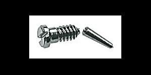 Gleufschroef zilver Ø 1,3 lengte 3,5/6,5 mm