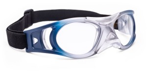 Sportbril Leader Bounce mat blauw - Transparant