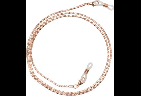 Brilkettingen Sienna rose goudkleurig