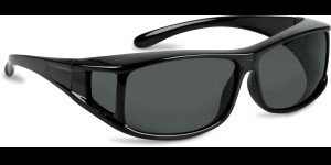 Shoptic Overzetbril, klein - rechthoekig - Zwart