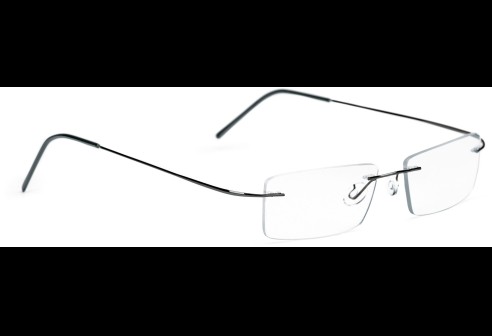 Glasbril van Beta-titanium met Monoblockveren, zwart