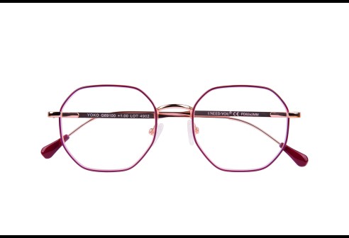 Leesbril Yoko G69100 koper-rood
