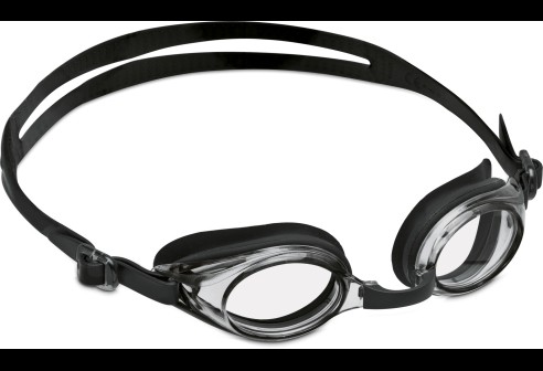 Zwembril verglaasbaar zwart