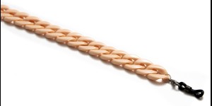 Brilketting acryl zalm 2 stuks