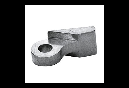 Soldeerscharnieren veerdeel, enkel oog, opening 1,2 mm