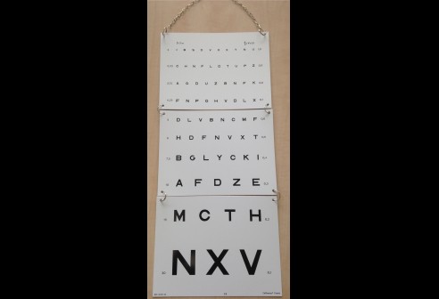 Letterkaart hoofdletters afwasbaar 295 x 490 mm