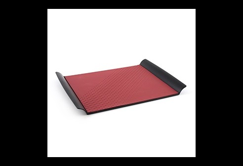 Presenteerblad zwart/bordeaux 247 x 208 mm