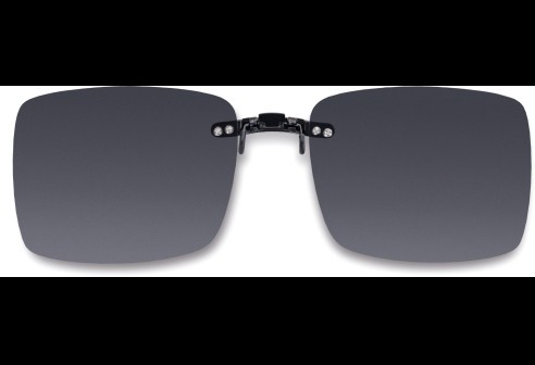 Voorhanger voor metalen monturen, opklembaar 48 x 40 mm - Grijs, polariserend