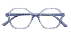 Lux glitter sky blue/iight grey blue, maat 44