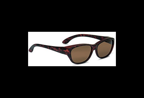 Shoptic overzetzonnebril havana ovaal