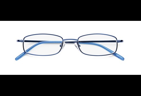 Leesbril metaal blauw 