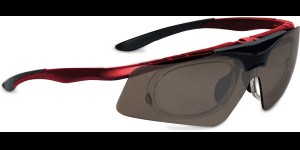 Shoptic Te verglazen sportbril - Rood - Zwartmat