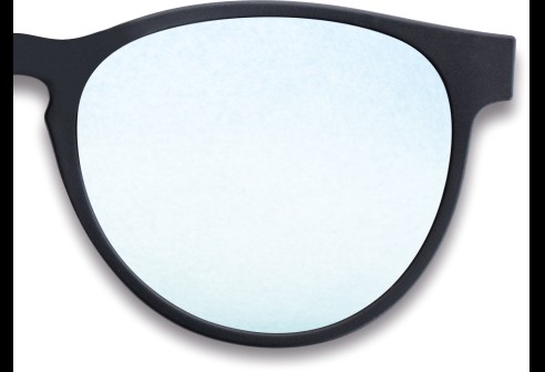 Polarisatie voorhanger zwart blauw verspiegeld 85-90% 