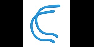 Siliconen kruloortip voor kinderen blauw Ø 1,3 tot 1,4 mm