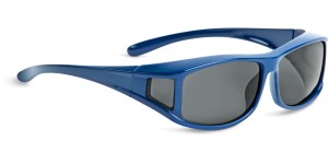 Shoptic Overzetbril, klein - rechthoekig - Blauw