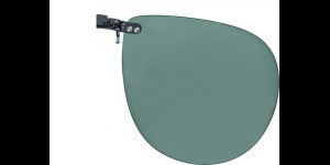 Voorhanger voor metalen monturen, opklembaar 62 x 54 mm - Groen, gepolariseerd