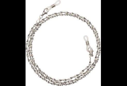 Brilkettingen Rome zilver