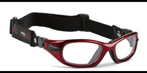 Progear Sportbril met hoofdband - M - Metallic Red
