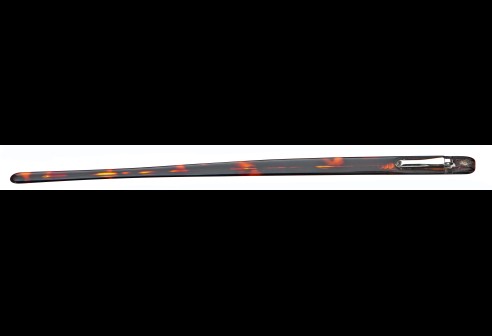 Acetaatveren donkerhavanna, scharnier 1,2 mm hoogte 6,3 mm