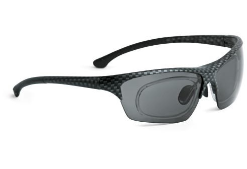 Shoptic Te verglazen sportbril - Carbonmat